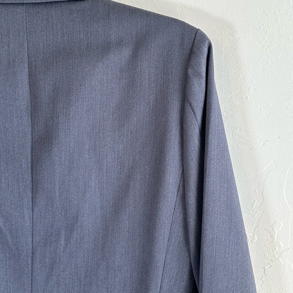 Morphine Grey Career Boyfriend One Button Lined Blazer Sz M - Picture 9 of 10